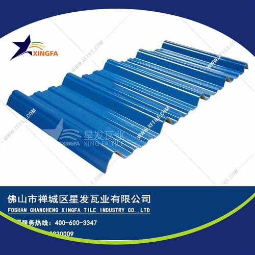 厚度3.0mm蓝色900型PVC塑胶瓦 保定工程钢结构厂房防腐隔热塑料瓦 pvc多层防腐瓦生产网上销售